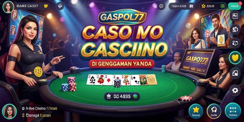 Tampilan dari gameplay GASPOL77 yang mengesankan dalam suasana Live Casino.
