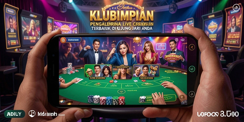 Screenshot dari gameplay Live Casino KLUBIMPIAN yang mendebarkan.