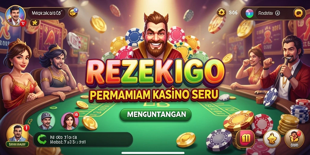 Tampilan gameplay kasino yang mendebarkan dari REZEKIGO.