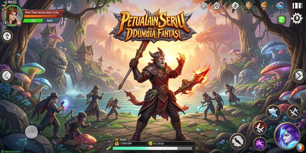 Screenshot utama RK55 menampilkan gameplay seru dan grafis menakjubkan.